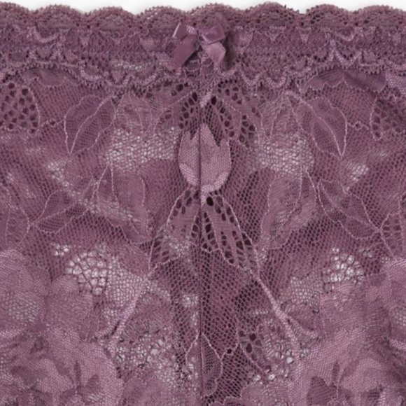 🆕 Floral Lace Cheeky Panty With Open Back Slit 1 1X 14 16 NWT Torrid New Purple - Picture 6 of 8